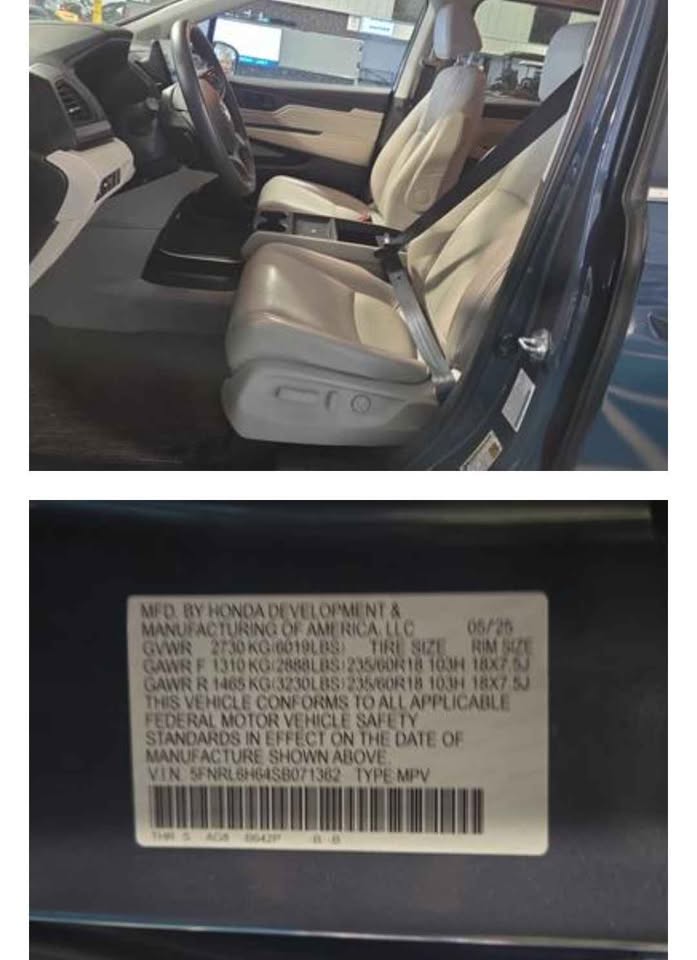 2025 Honda Odyssey EX-L FWD with 16k Miles SOLD SOLD SOLD