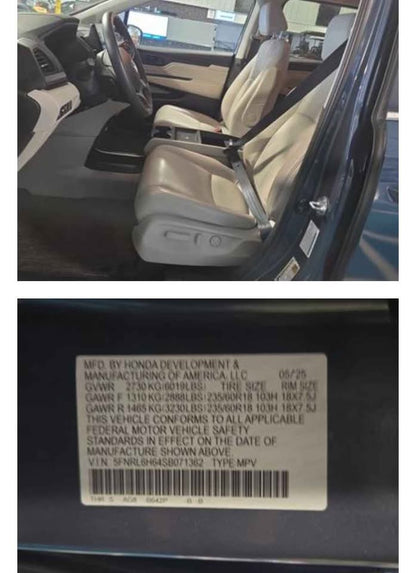 2025 Honda Odyssey EX-L FWD with 16k Miles SOLD SOLD SOLD